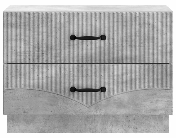 Éjjeliszekrény Betonszürke 62 x 34,5 x 44,5 cm Szerelt Fa