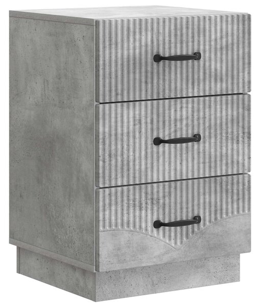 Éjjeliszekrény fiókkal Betonszürke 43 x 41 x 63,5 cm Szerelt Fa