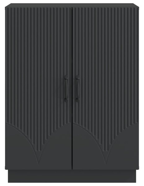 Széf Fekete 66 x 34,5 x 87 cm Szerelt Fa