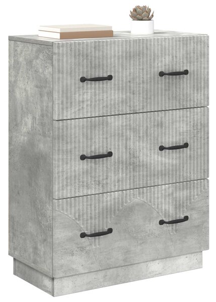 Fiókos szekrény Betonszürke 66 x 34,5 x 87 cm Szerelt Fa