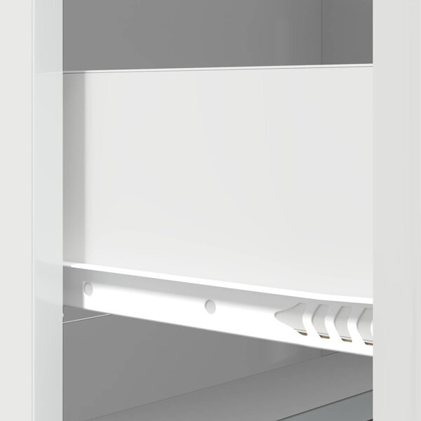 Fiókos szekrény Magasfényű Fehér 66 x 34,5 x 87 cm Szerelt Fa