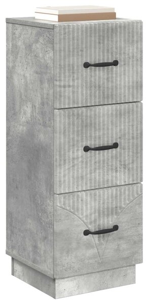 Fiókos szekrény Betonszürke 33 x 34,5 x 87 cm Szerelt Fa