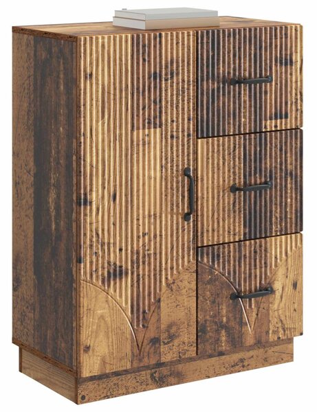 Széf fiókkal Antik Fa 66 x 34,5 x 87 cm Szerelt Fa