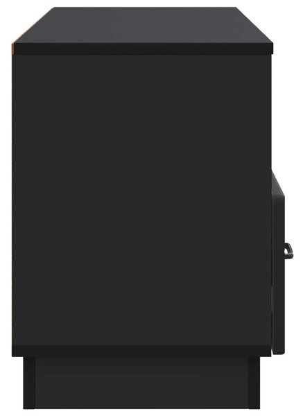 TV szekrény fiókkal Fekete 102 x 34,5 x 47 cm Szerelt Fa