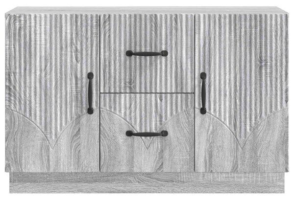 Széf fiókkal Szürke Sonoma 89 x 34,5 x 57 cm Szerelt Fa