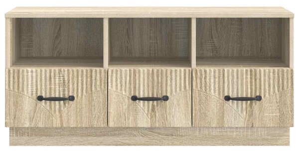 TV szekrény fiókkal Sonoma Tölgy 102 x 34,5 x 47 cm Szerelt Fa