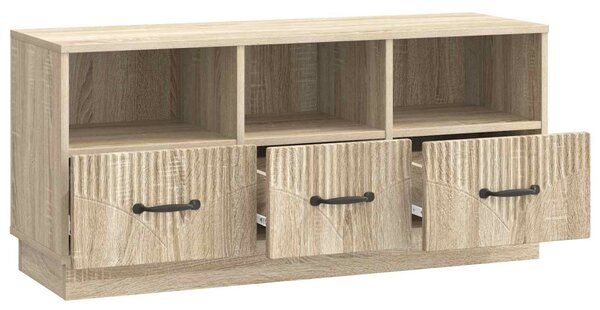 TV szekrény fiókkal Sonoma Tölgy 102 x 34,5 x 47 cm Szerelt Fa