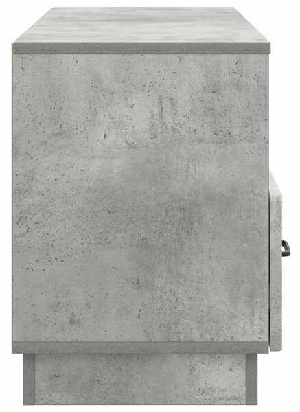 TV szekrény fiókkal Betonszürke 102 x 34,5 x 47 cm Szerelt Fa