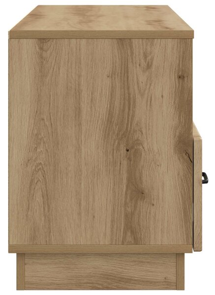 TV szekrény 102 x 34,5 x 47 cm Kézműves Tölgy Szerelt Fa
