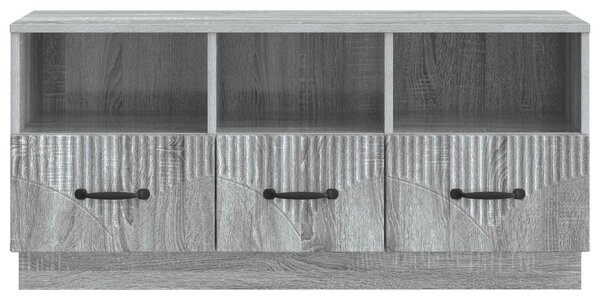 TV szekrény fiókkal Szürke Sonoma 102 x 34,5 x 47 cm Szerelt Fa