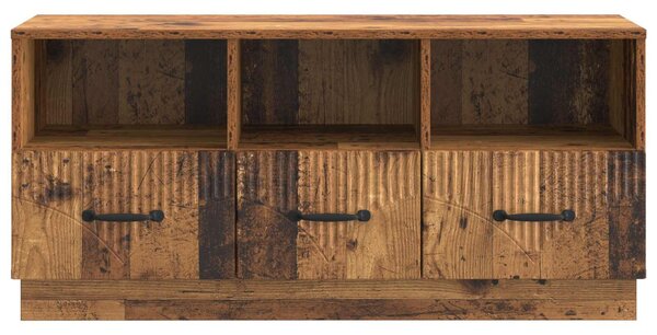 TV szekrény fiókkal Antik Fa 102 x 34,5 x 47 cm Szerelt Fa