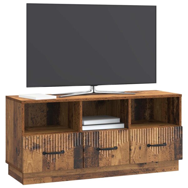 TV szekrény fiókkal Antik Fa 102 x 34,5 x 47 cm Szerelt Fa