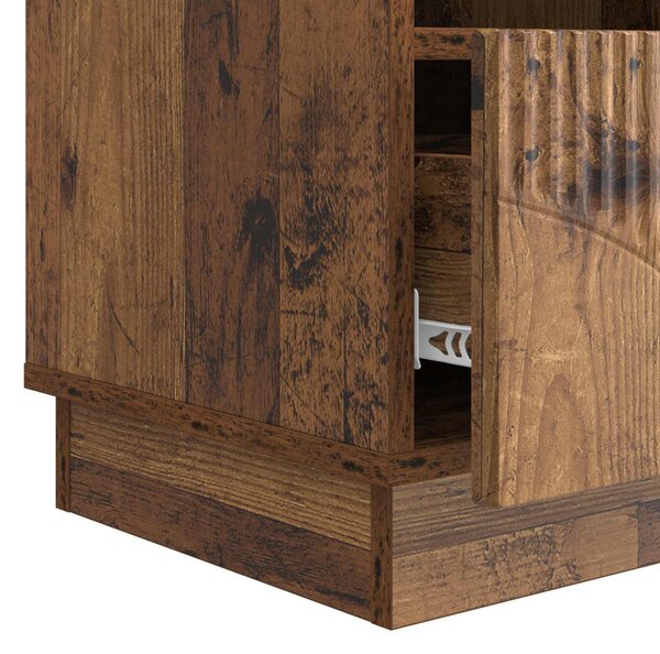 TV szekrény fiókkal Antik Fa 102 x 34,5 x 47 cm Szerelt Fa