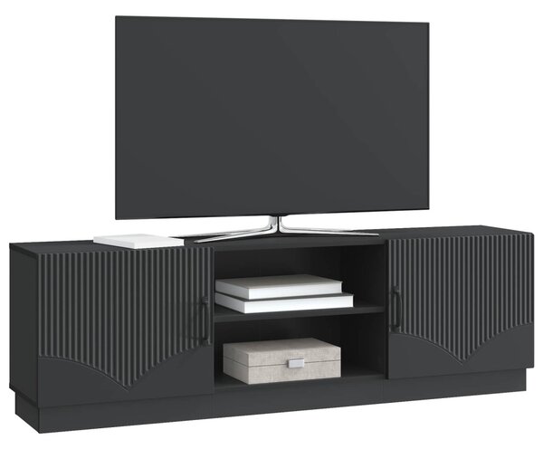 TV szekrény Fekete 150 x 31 x 47 cm Szerelt Fa