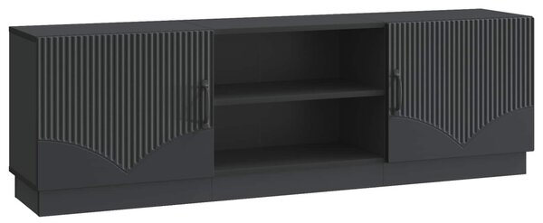 TV szekrény Fekete 150 x 31 x 47 cm Szerelt Fa