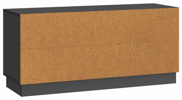 TV szekrény Fekete 102 x 34,5 x 47 cm Szerelt Fa