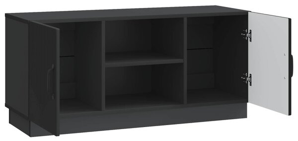 TV szekrény Fekete 102 x 34,5 x 47 cm Szerelt Fa