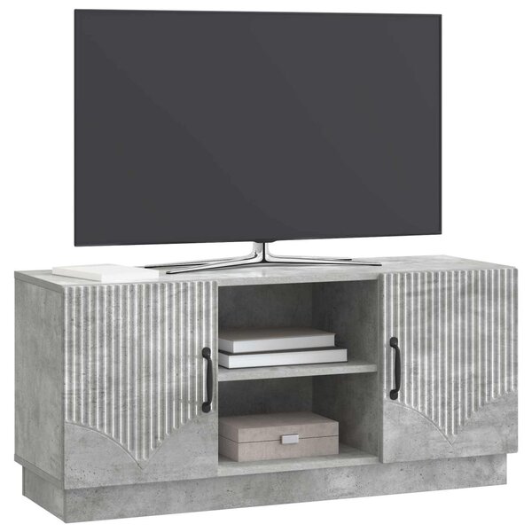 TV szekrény Betonszürke 102 x 34,5 x 47 cm Szerelt Fa
