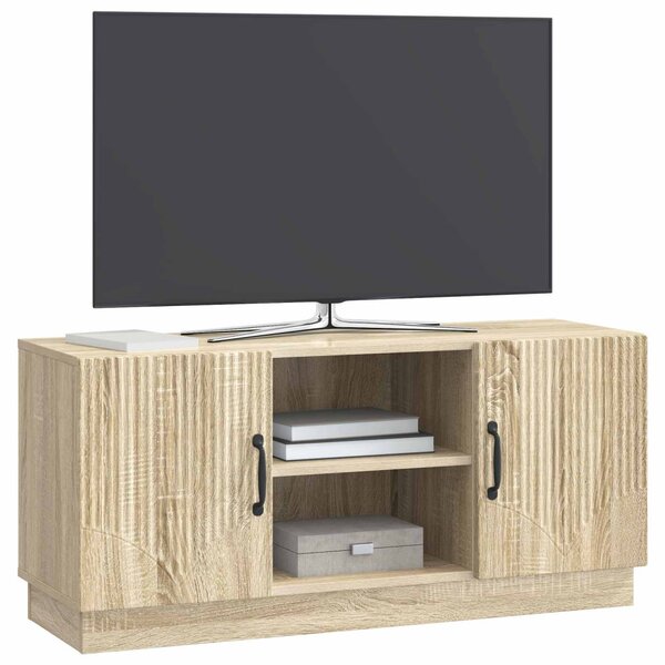TV szekrény Sonoma Tölgy 102 x 34,5 x 47 cm Szerelt Fa
