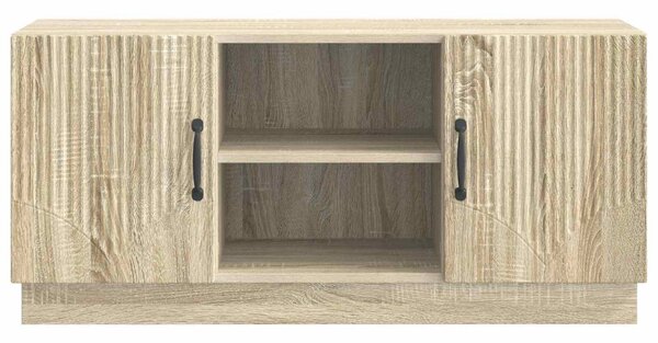 TV szekrény Sonoma Tölgy 102 x 34,5 x 47 cm Szerelt Fa