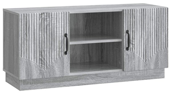 TV szekrény Szürke Sonoma 102 x 34,5 x 47 cm Szerelt Fa