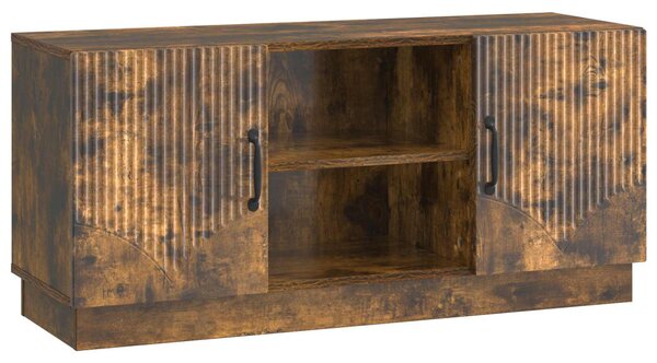 TV szekrény Füstös Tölgy 102 x 34,5 x 47 cm Szerelt Fa
