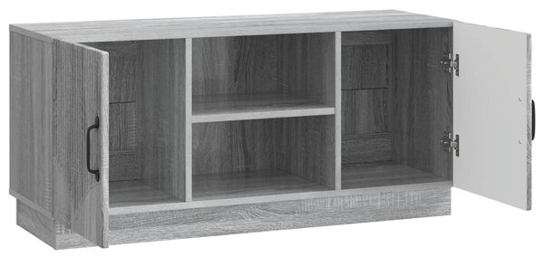 TV szekrény Szürke Sonoma 102 x 34,5 x 47 cm Szerelt Fa
