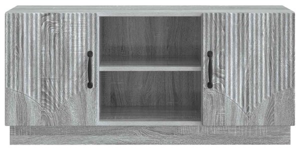 TV szekrény Szürke Sonoma 102 x 34,5 x 47 cm Szerelt Fa