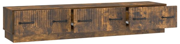 TV szekrény fiókkal Füstös Tölgy 147 x 34,5 x 27 cm Szerelt Fa
