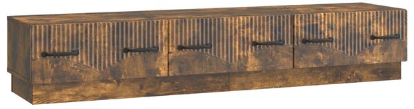 TV szekrény fiókkal Füstös Tölgy 147 x 34,5 x 27 cm Szerelt Fa