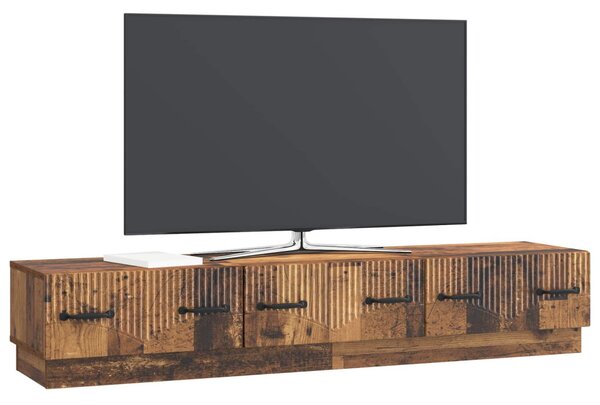 TV szekrény fiókkal Antik Fa 147 x 34,5 x 27 cm Szerelt Fa