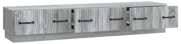 TV szekrény fiókkal Szürke Sonoma 147 x 34,5 x 27 cm Szerelt Fa