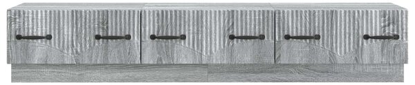 TV szekrény fiókkal Szürke Sonoma 147 x 34,5 x 27 cm Szerelt Fa