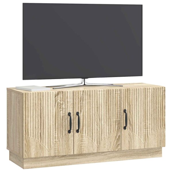 TV szekrény Sonoma Tölgy 99 x 34,5 x 47 cm Szerelt Fa