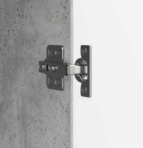 TV szekrény Betonszürke 99 x 34,5 x 47 cm Szerelt Fa