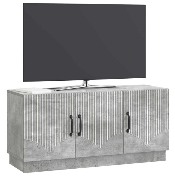 TV szekrény Betonszürke 99 x 34,5 x 47 cm Szerelt Fa
