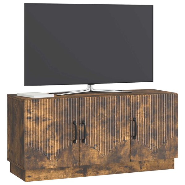 TV szekrény Füstös Tölgy 99 x 34,5 x 47 cm Szerelt Fa