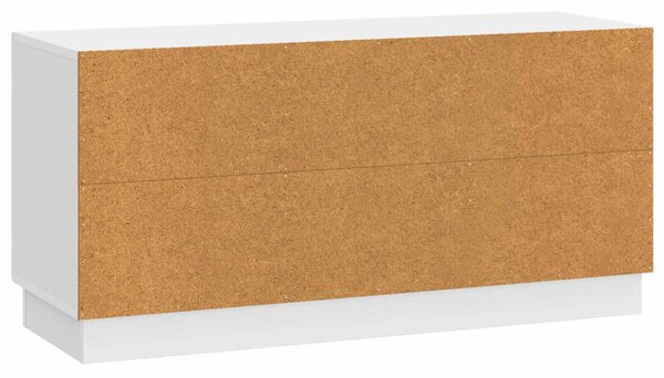TV szekrény Magasfényű Fehér 99 x 34,5 x 47 cm Szerelt Fa