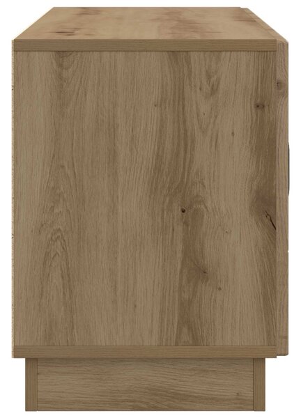 TV szekrény 99 x 34,5 x 47 cm Kézműves Tölgy Szerelt Fa