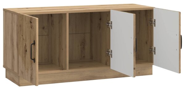 TV szekrény 99 x 34,5 x 47 cm Kézműves Tölgy Szerelt Fa