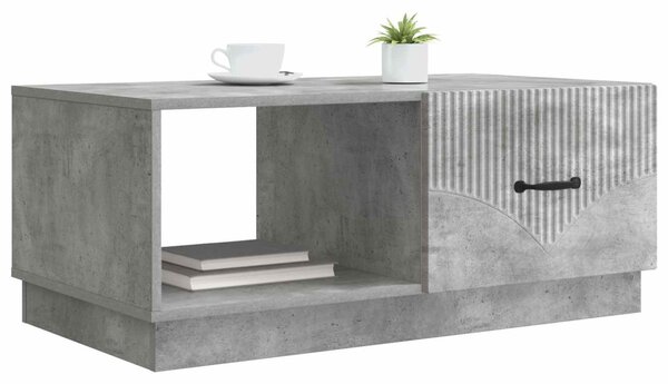 Dohányzóasztal Betonszürke 90 x 50 x 37 cm Szerelt Fa