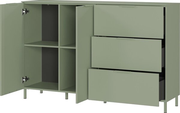 Zöld matt komód 151x98x40 cm Savoca – Germania