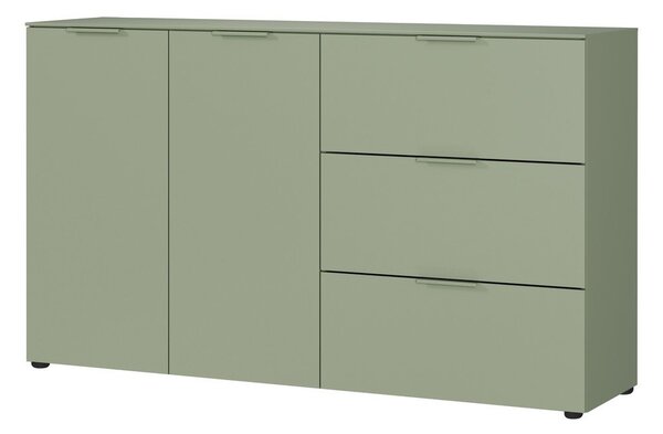 Zöld matt komód 151x98x40 cm Savoca – Germania
