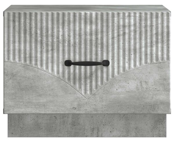 Dohányzóasztal fiókkal Betonszürke 49 x 50 x 37 cm Szerelt Fa