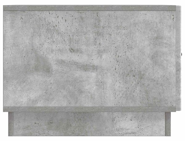 Dohányzóasztal fiókkal Betonszürke 49 x 50 x 37 cm Szerelt Fa