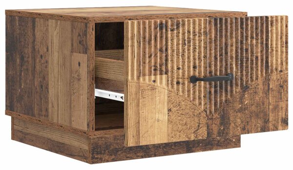 Dohányzóasztal fiókkal Antik Fa 49 x 50 x 37 cm Szerelt Fa