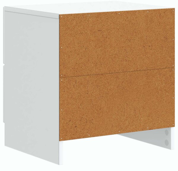 VidaXL Éjjeliszekrény fiókkal Fehér 43 x 34,5 x 44,5 cm Szerelt Fa