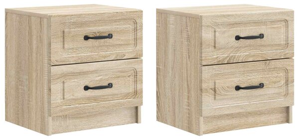 Éjjeliszekrény 2 db Sonoma Tölgy 43 x 34,5 x 44,5 cm Szerelt Fa