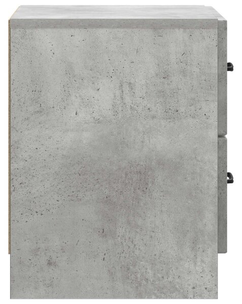 Éjjeliszekrény Betonszürke 43 x 34,5 x 44,5 cm Szerelt Fa