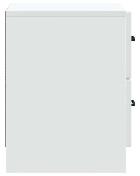 VidaXL Éjjeliszekrény fiókkal Fehér 43 x 34,5 x 44,5 cm Szerelt Fa